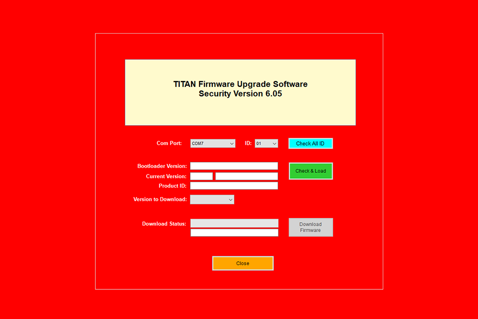 titan upgrade software